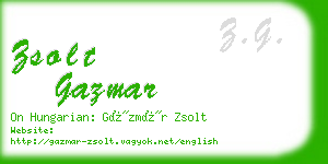 zsolt gazmar business card